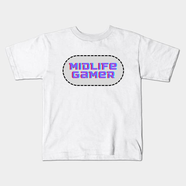 Midlife Gamer Kids T-Shirt by C-Dogg